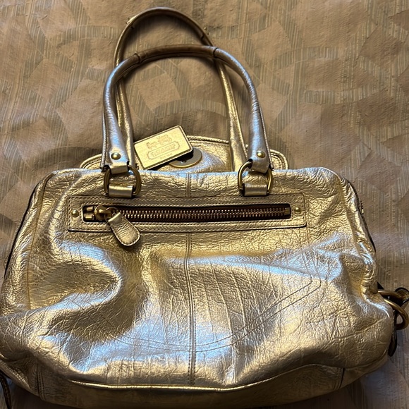 Limited Edition Gold Coach Satchel - Picture 7 of 11